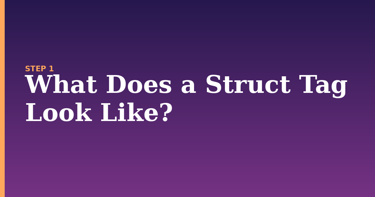 struct illustration for: What Does a Struct Tag Look Like?