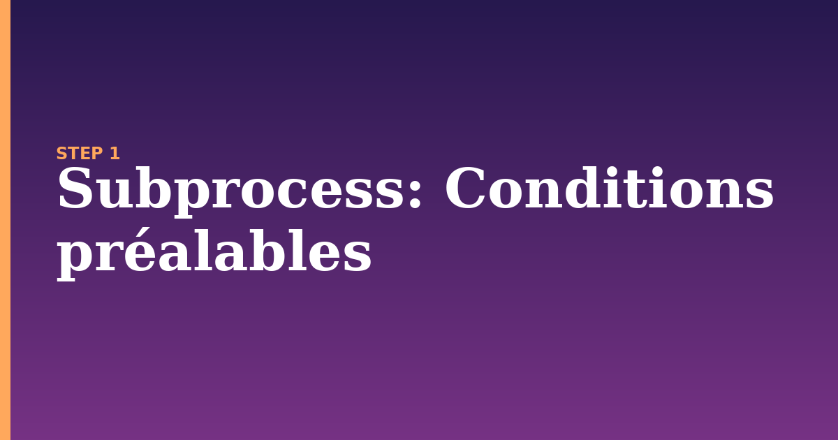 Subprocess: Complete Guide - Progressive Robot