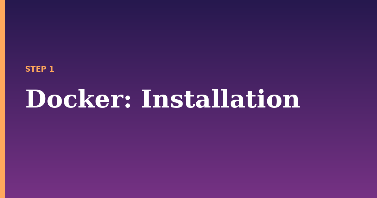 docker illustration for: Installation