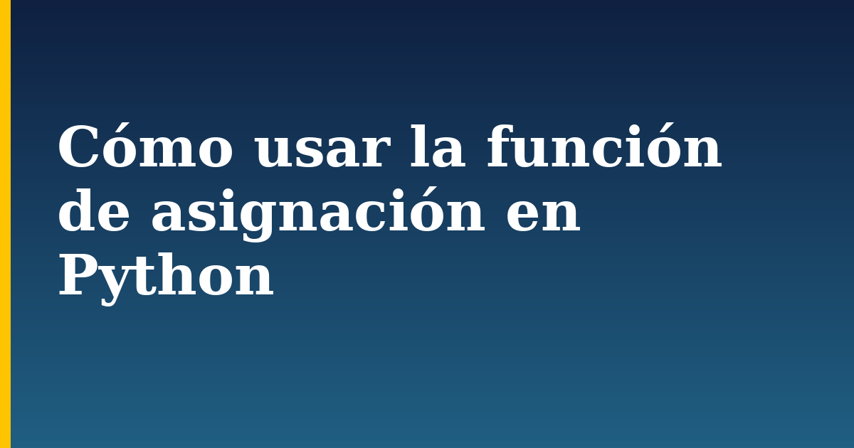 Cómo usar la función de asignación en Python — step-by-step Python tutorial on Progressive Robot