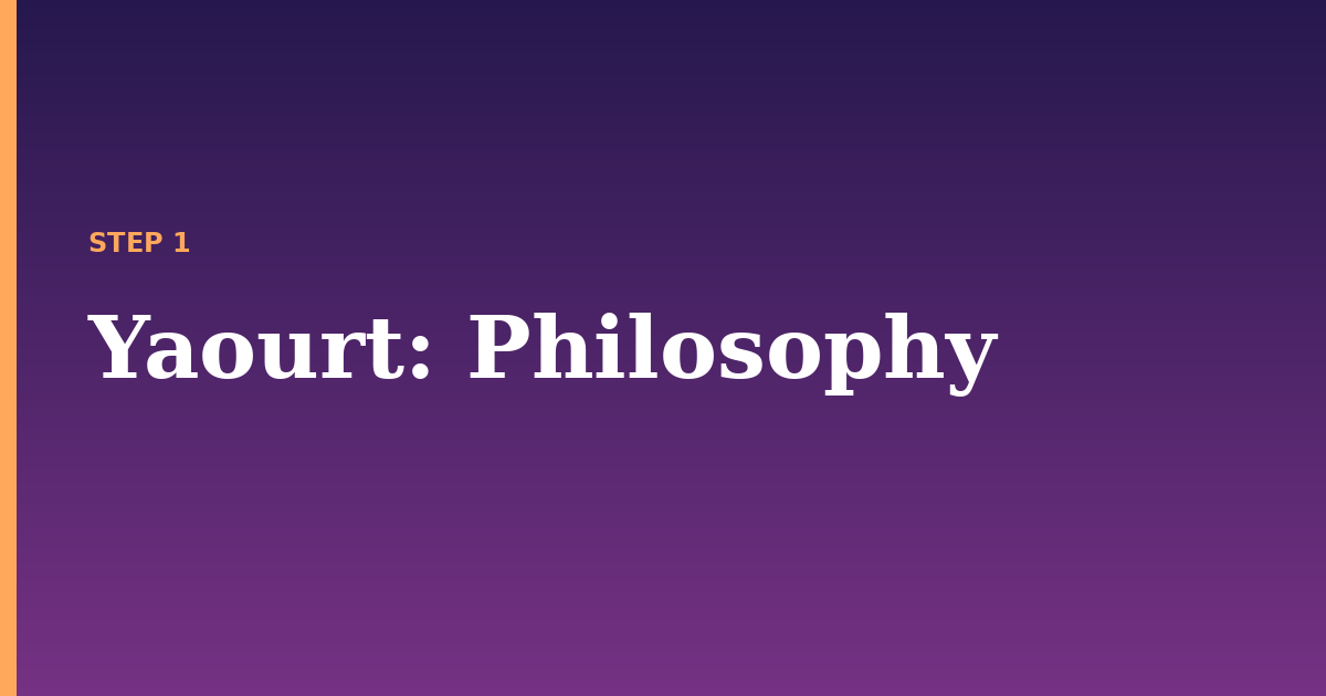 yaourt illustration for: Philosophy