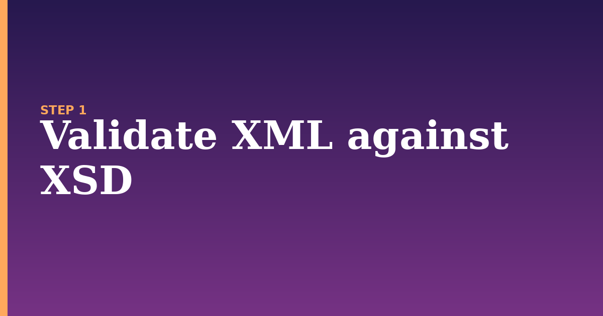 xml illustration for: Validate XML against XSD