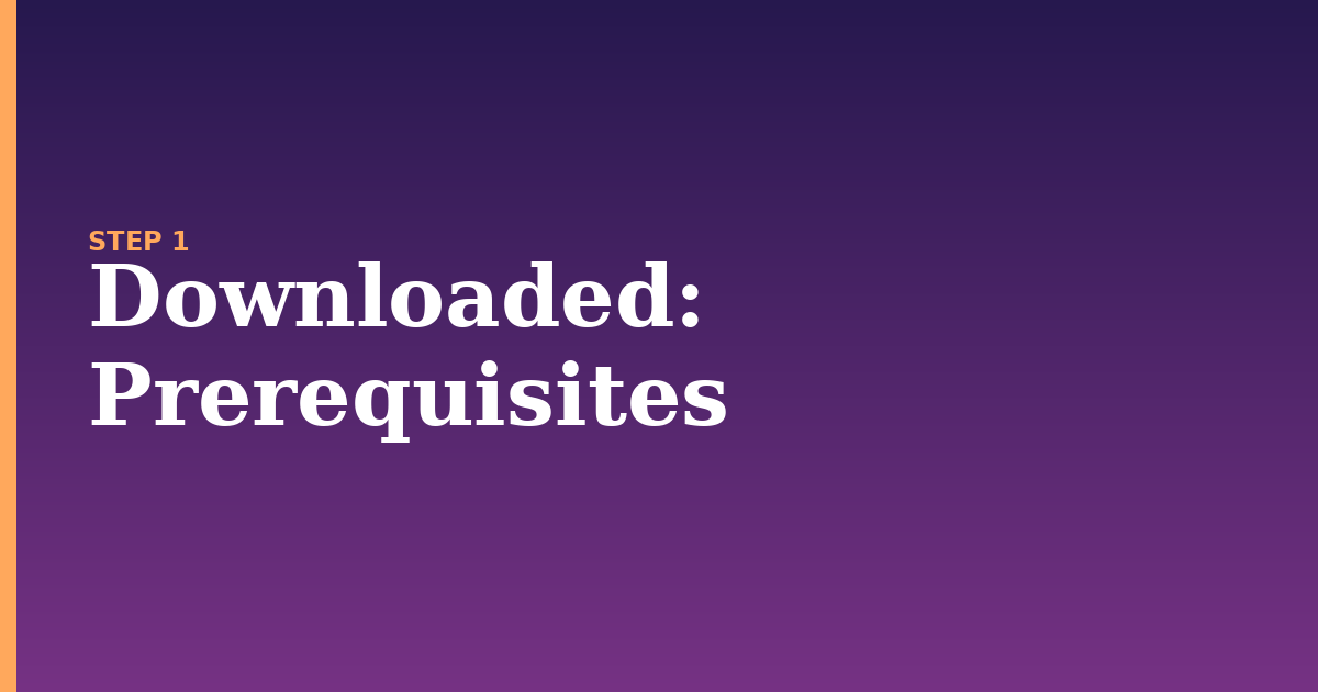 downloaded illustration for: Prerequisites