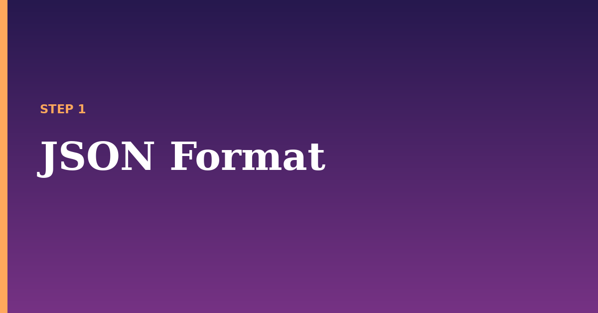 json illustration for: JSON Format