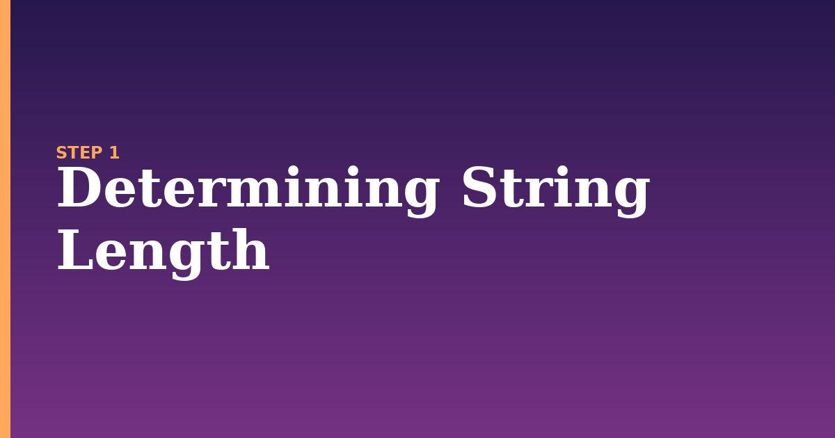 string illustration for: Determining String Length