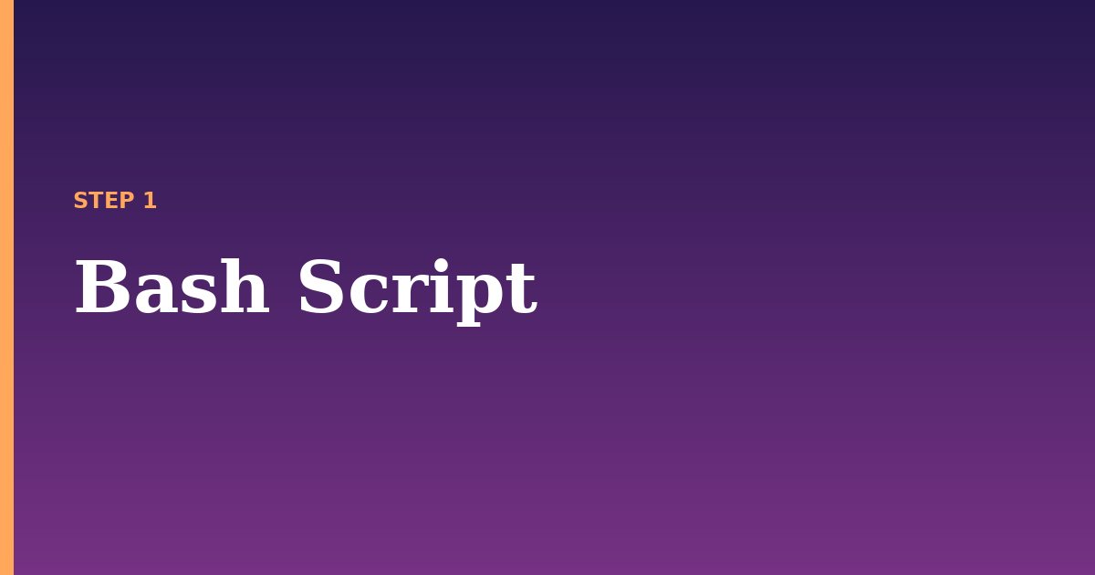script illustration for: Bash Script