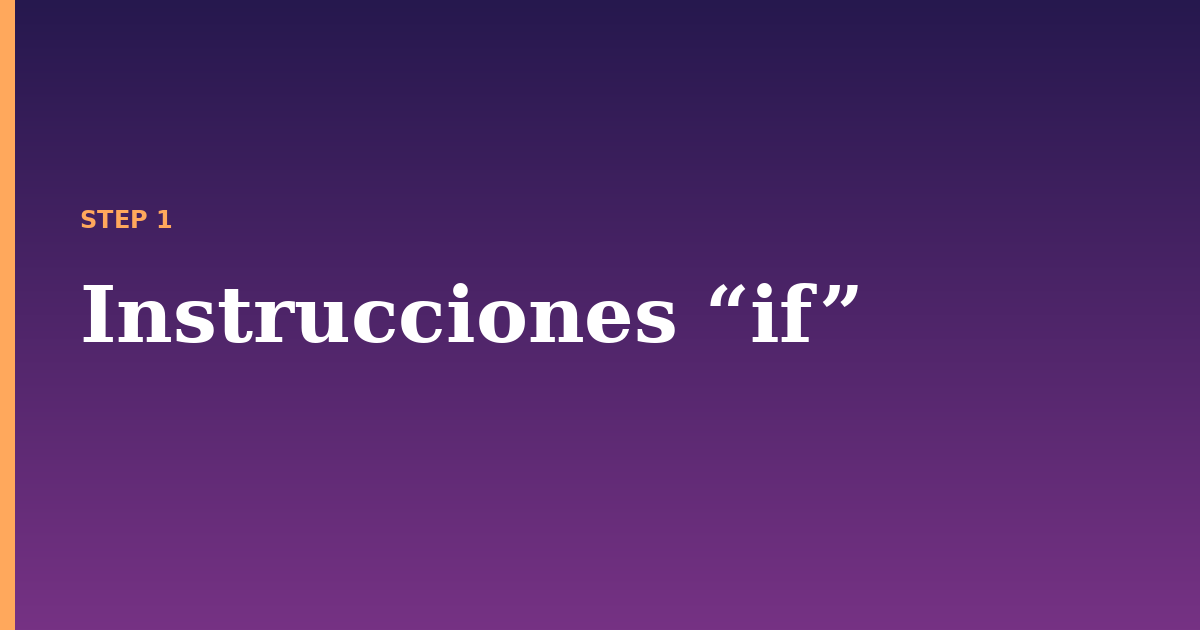 instrucciones illustration for: Instrucciones “if”