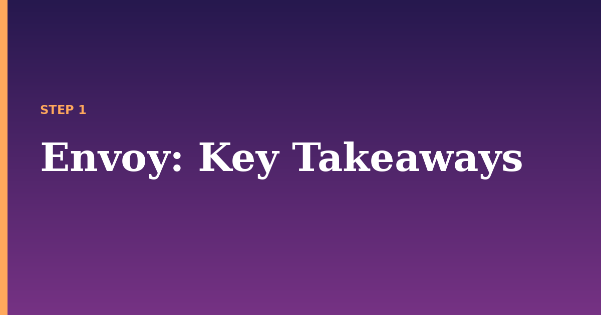 envoy illustration for: Key Takeaways