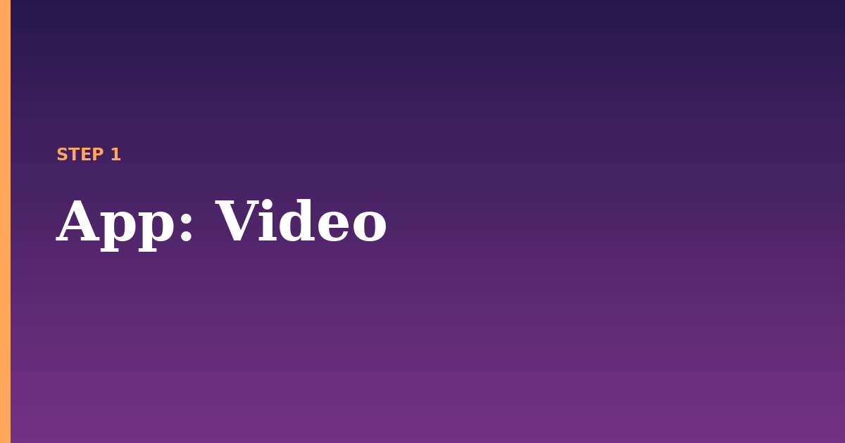 app illustration for: Video