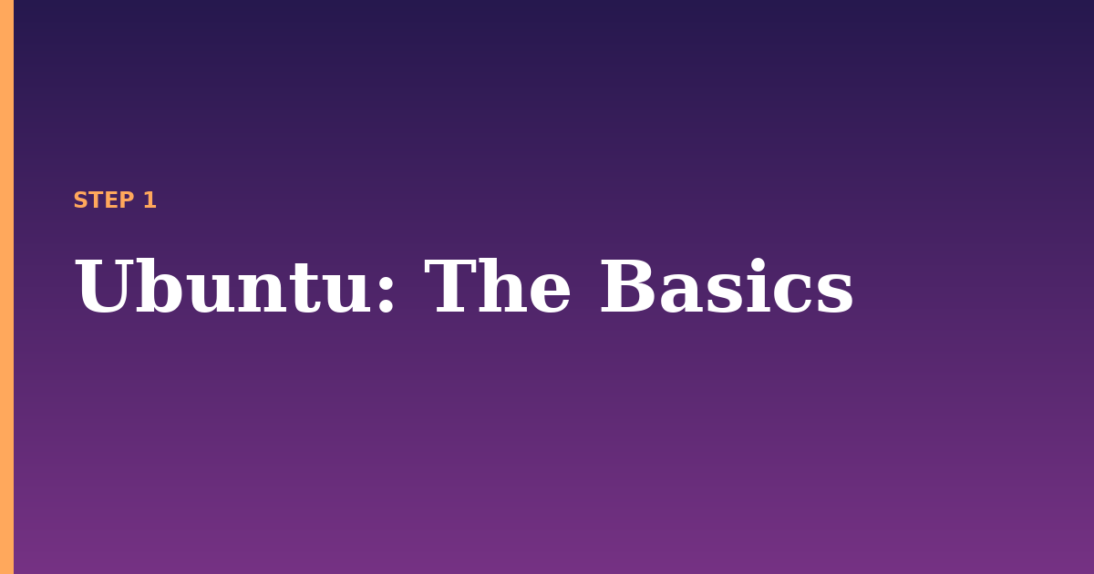 ubuntu illustration for: The Basics