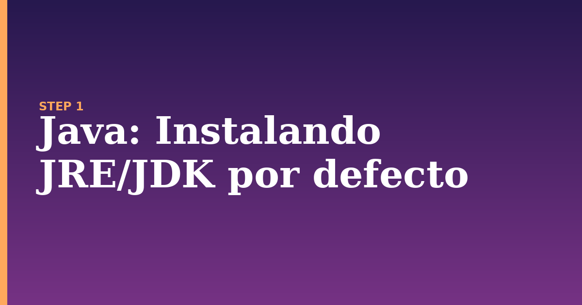 java illustration for: Instalando JRE/JDK por defecto