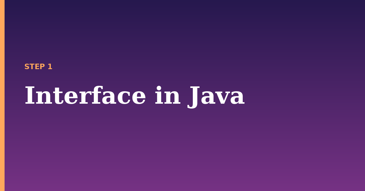 interface illustration for: Interface in Java