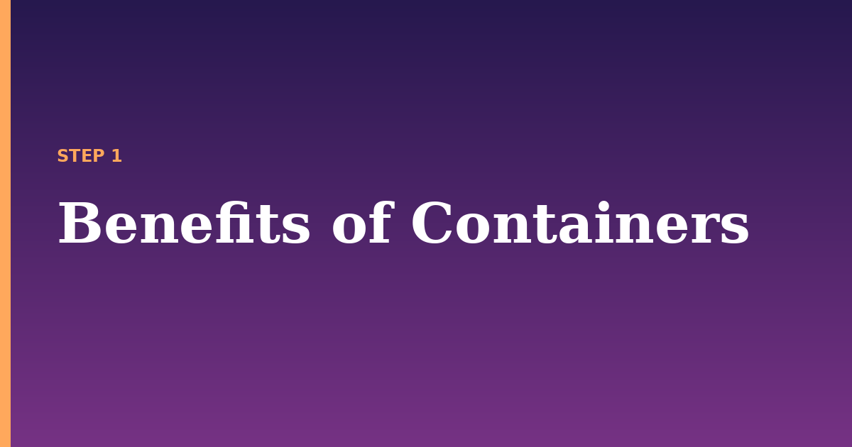 containers illustration for: Benefits of Containers