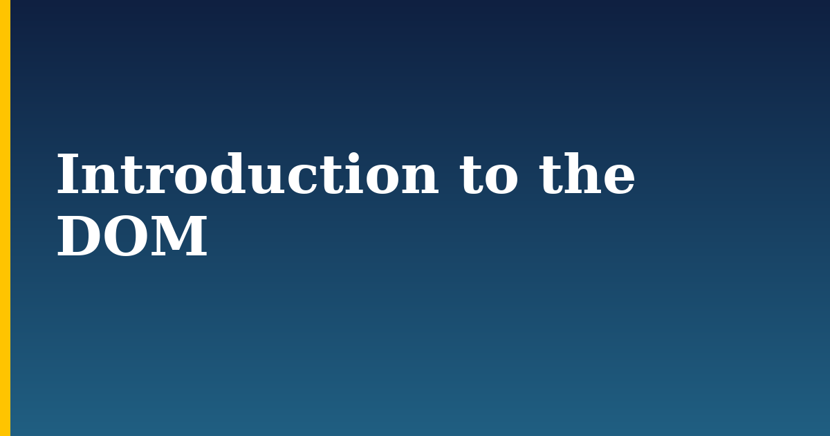 Introduction to the DOM — step-by-step Javascript tutorial on Progressive Robot