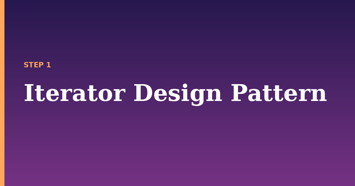 iterator design illustration for: Iterator Design Pattern