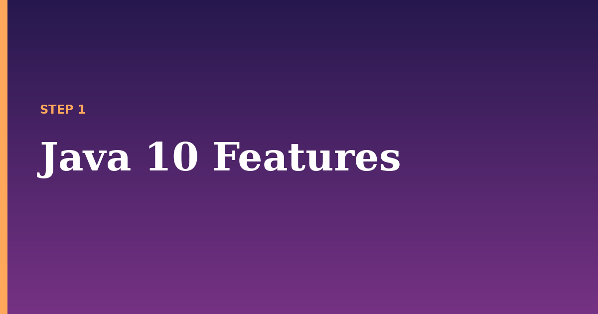 java illustration for: Java 10 Features