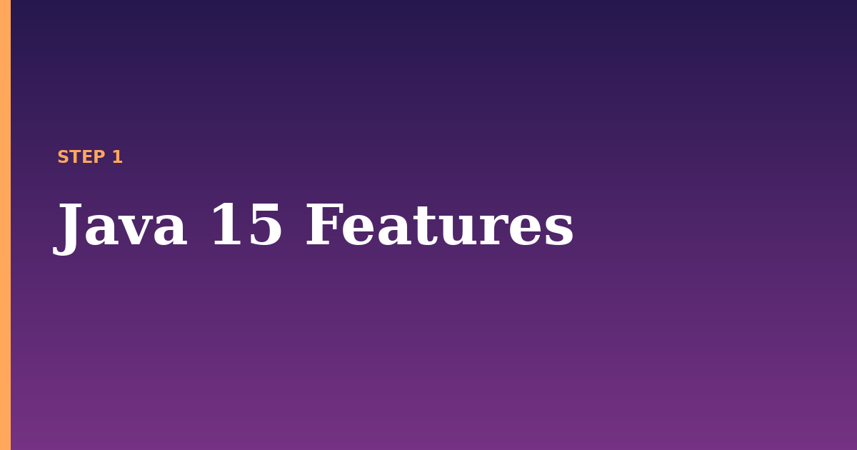 java illustration for: Java 15 Features