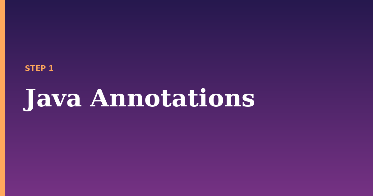 java annotations illustration for: Java Annotations