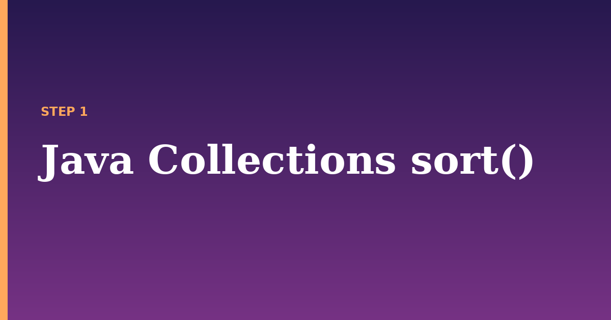 java collections illustration for: Java Collections sort()