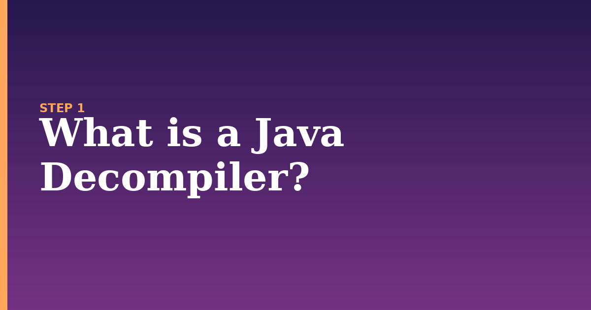 java illustration for: What is a Java Decompiler?