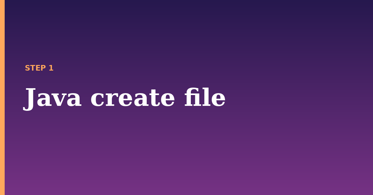 java illustration for: Java create file