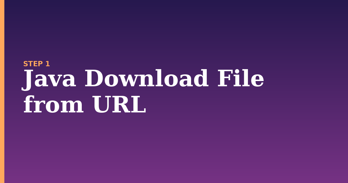 java download illustration for: Java Download File from URL
