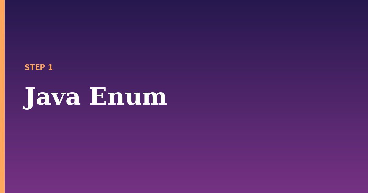 enum illustration for: Java Enum