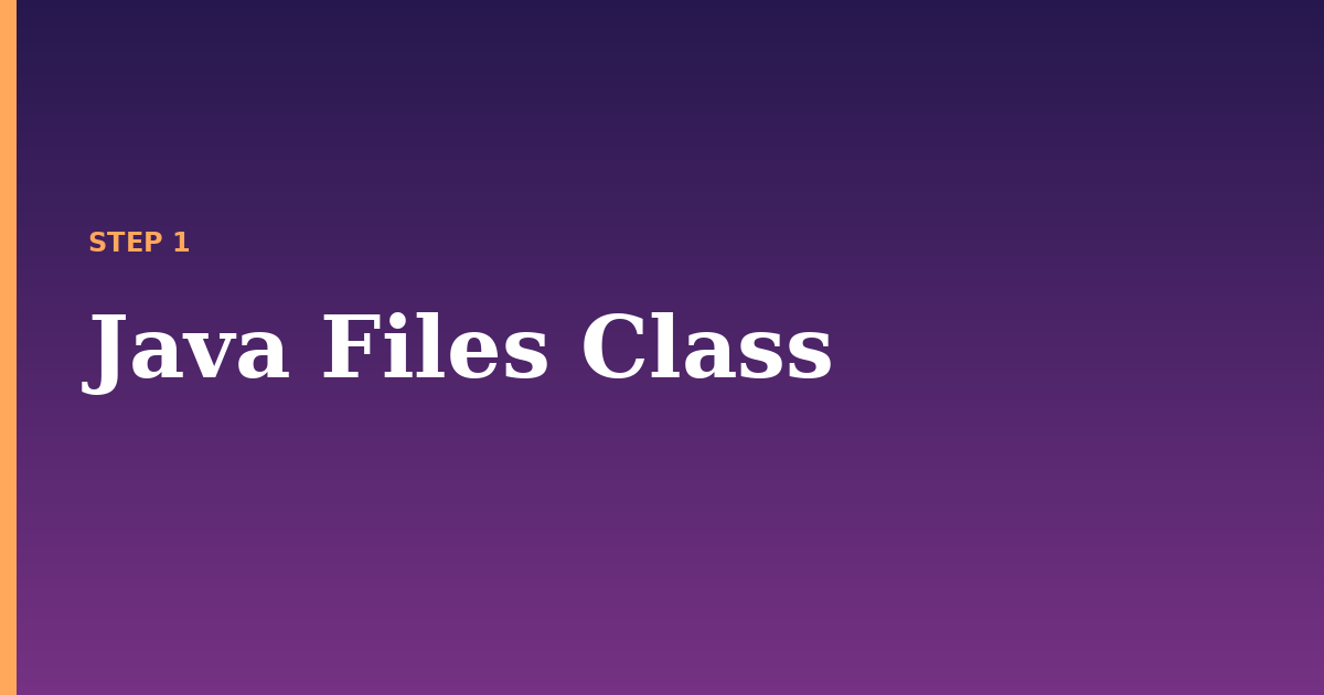 java illustration for: Java Files Class