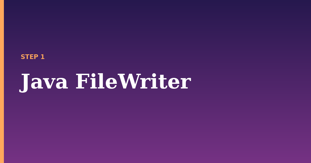 filewriter illustration for: Java FileWriter