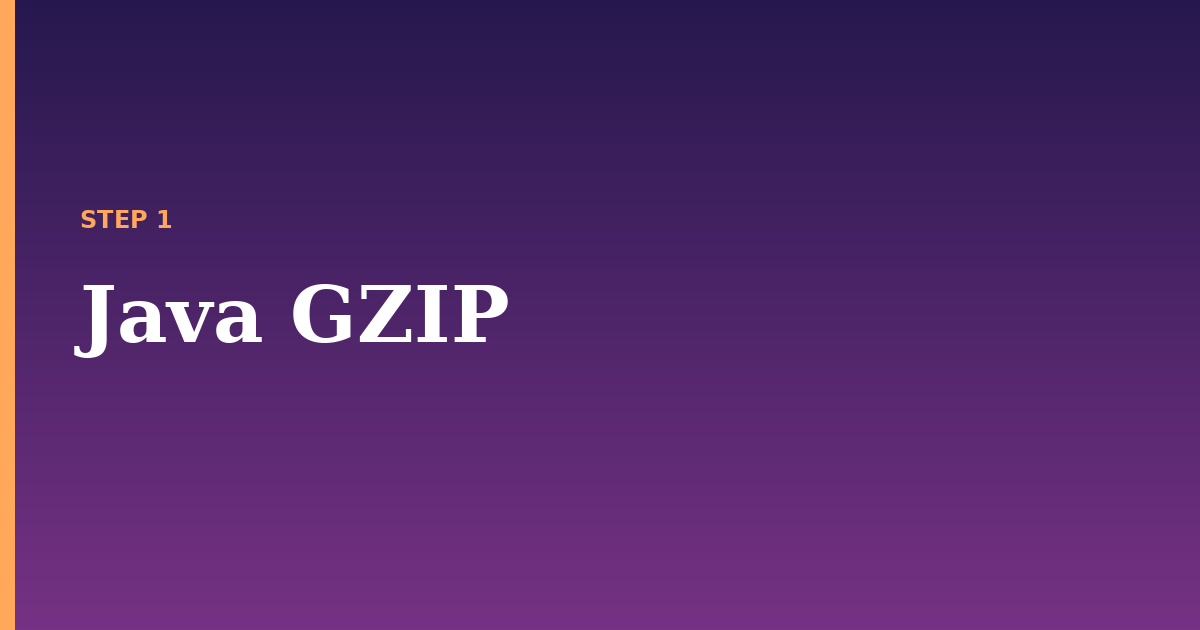 java gzip illustration for: Java GZIP