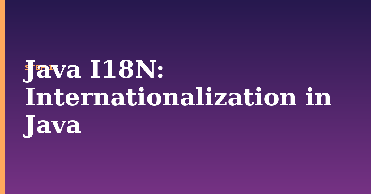 java i18n illustration for: Internationalization in Java