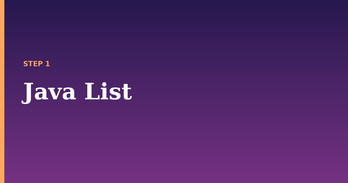java list illustration for: Java List