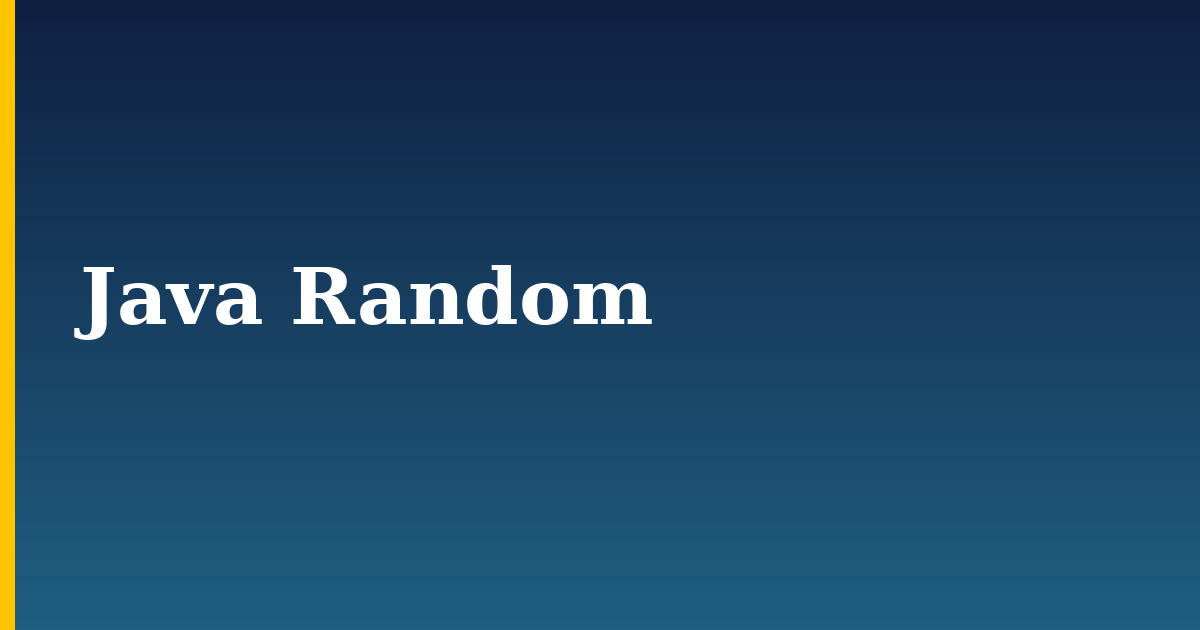 Java Random