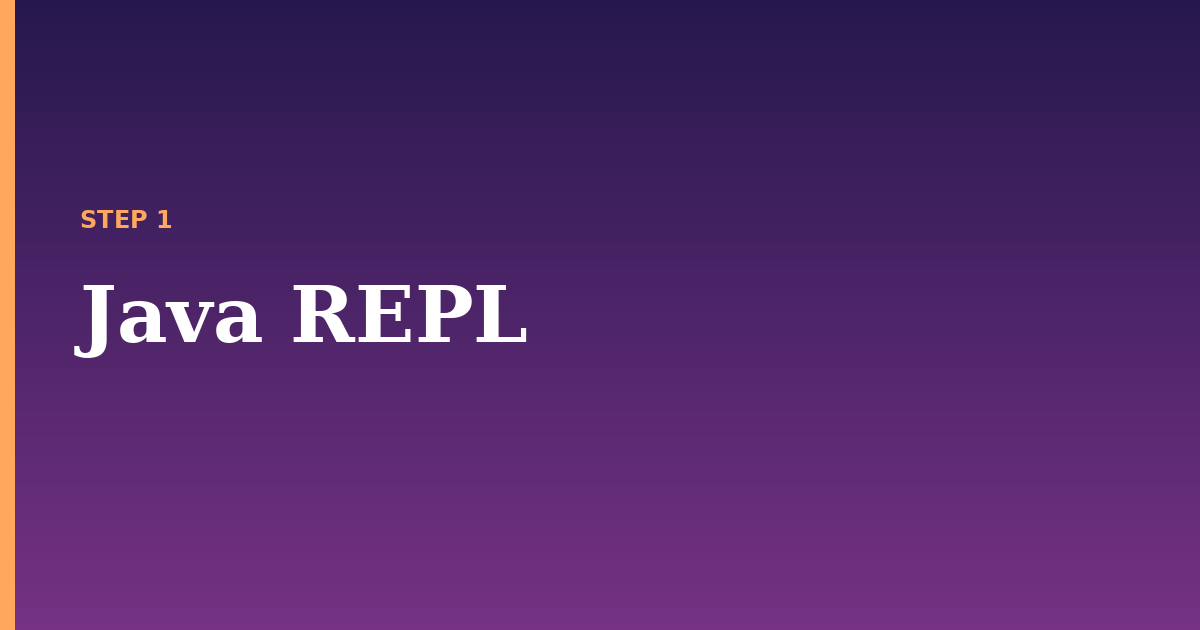 java repl illustration for: Java REPL