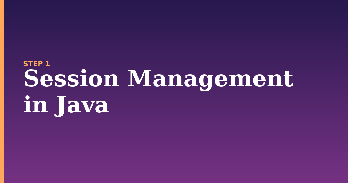 session illustration for: Session Management in Java
