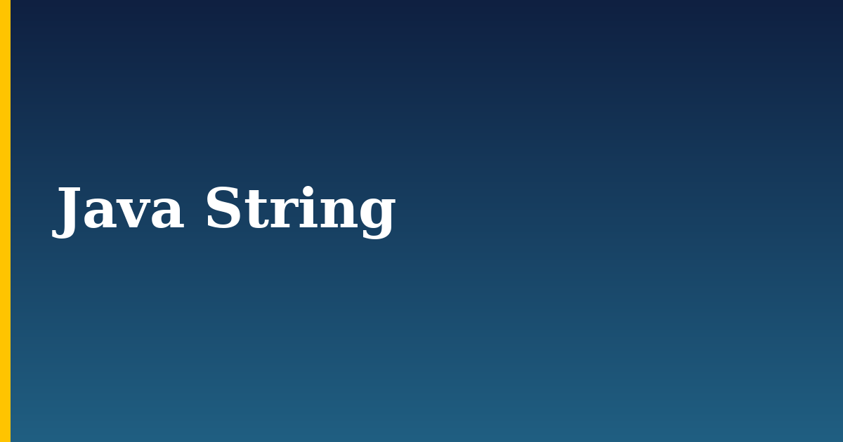 Java String — step-by-step Programming tutorial on Progressive Robot