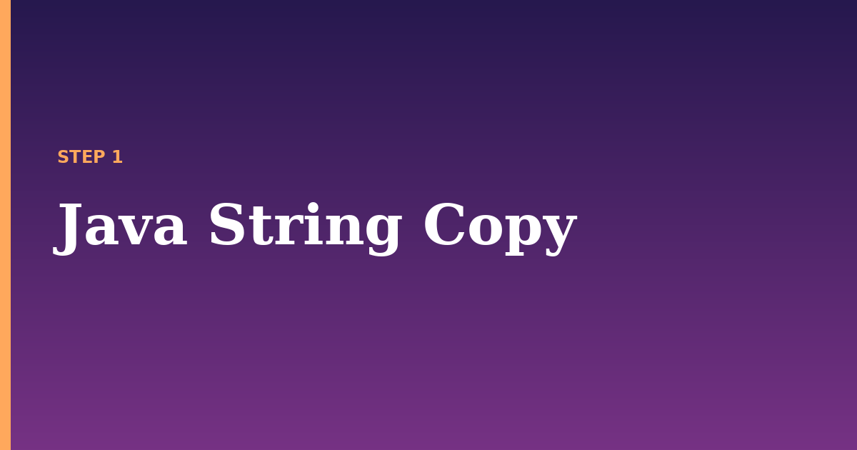 java string illustration for: Java String Copy