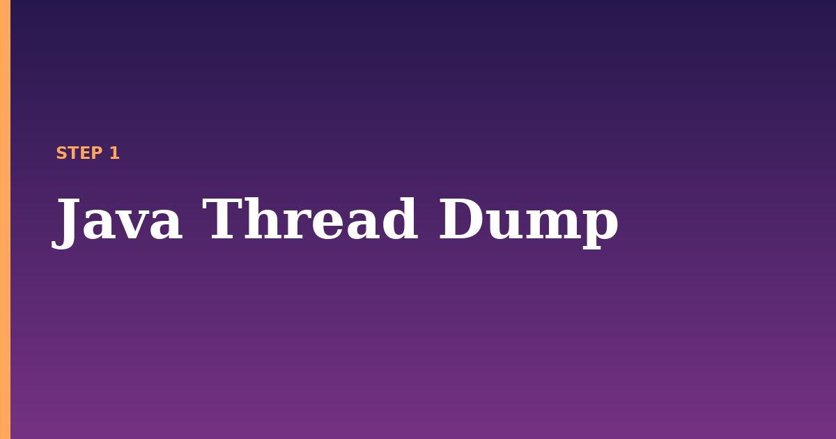thread dump illustration for: Java Thread Dump