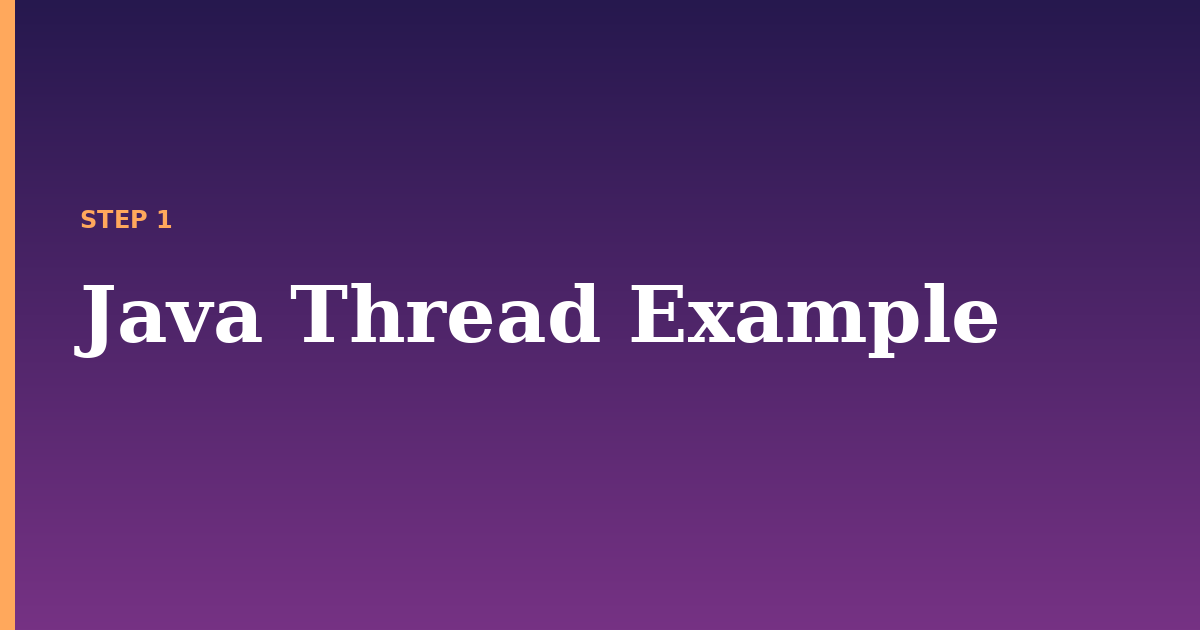 java thread illustration for: Java Thread Example