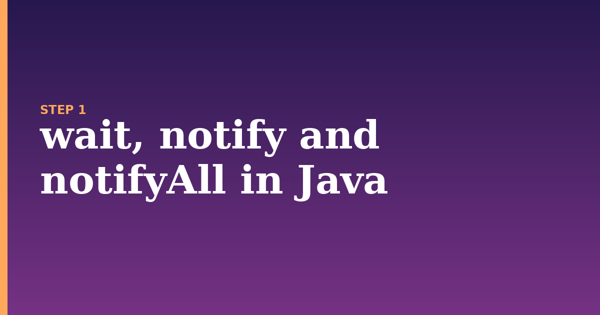 wait illustration for: wait, notify and notifyAll in Java