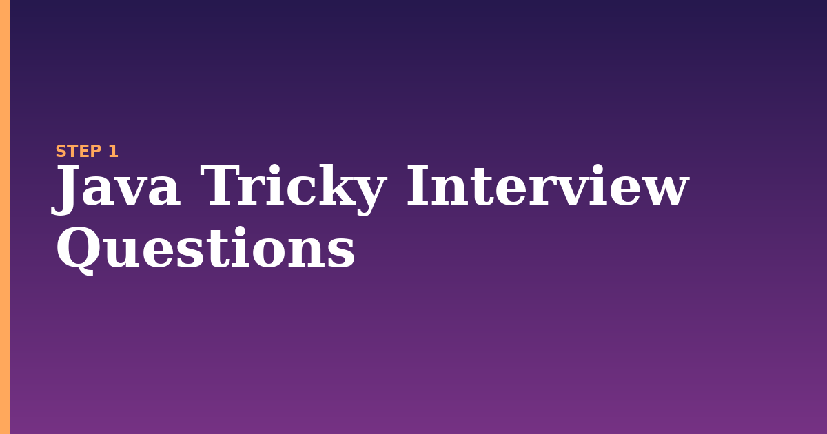 java illustration for: Java Tricky Interview Questions