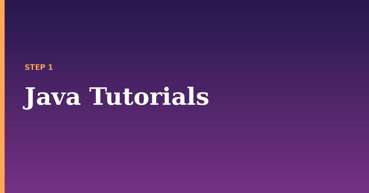 java illustration for: Java Tutorials