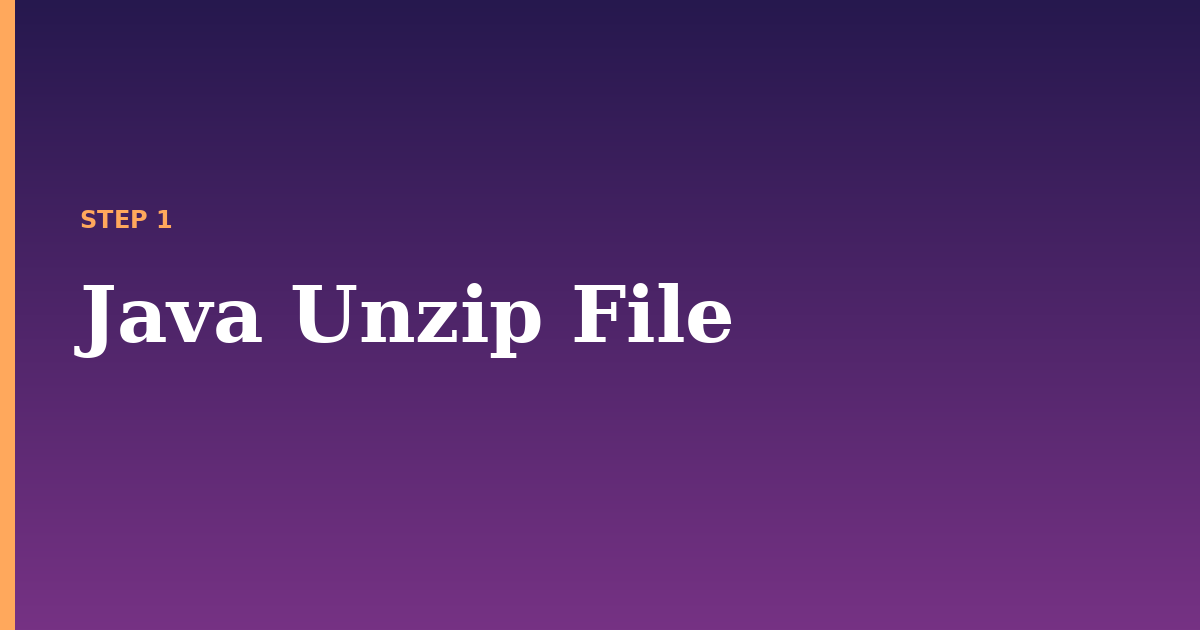 java unzip illustration for: Java Unzip File