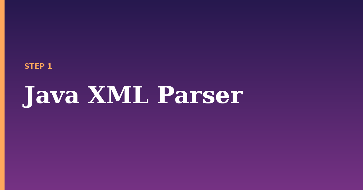 java xml illustration for: Java XML Parser
