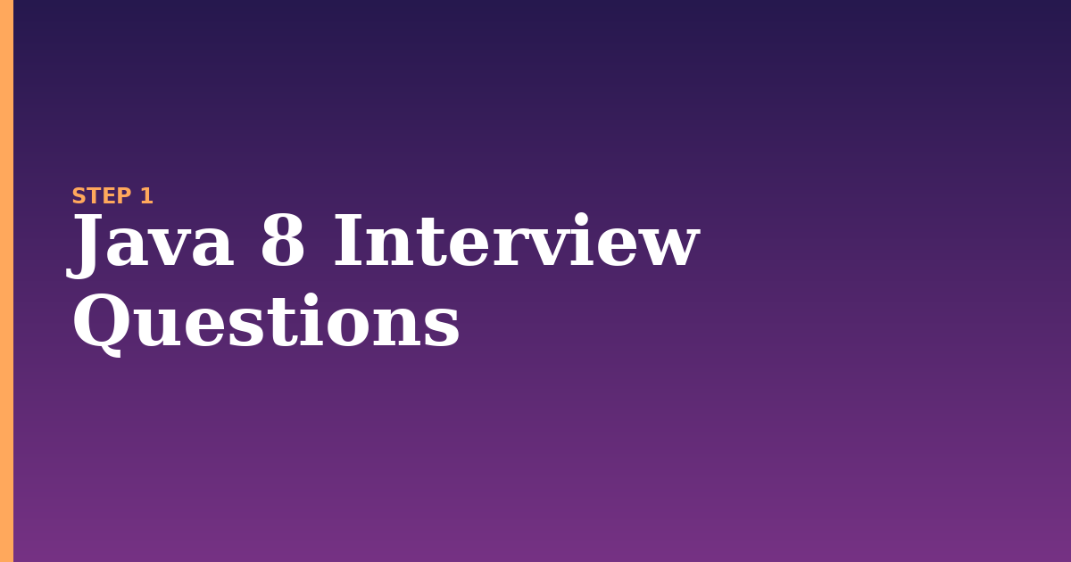 java illustration for: Java 8 Interview Questions