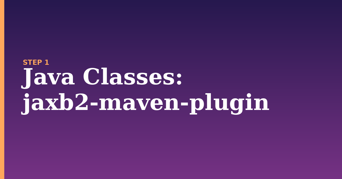 java classes illustration for: jaxb2-maven-plugin