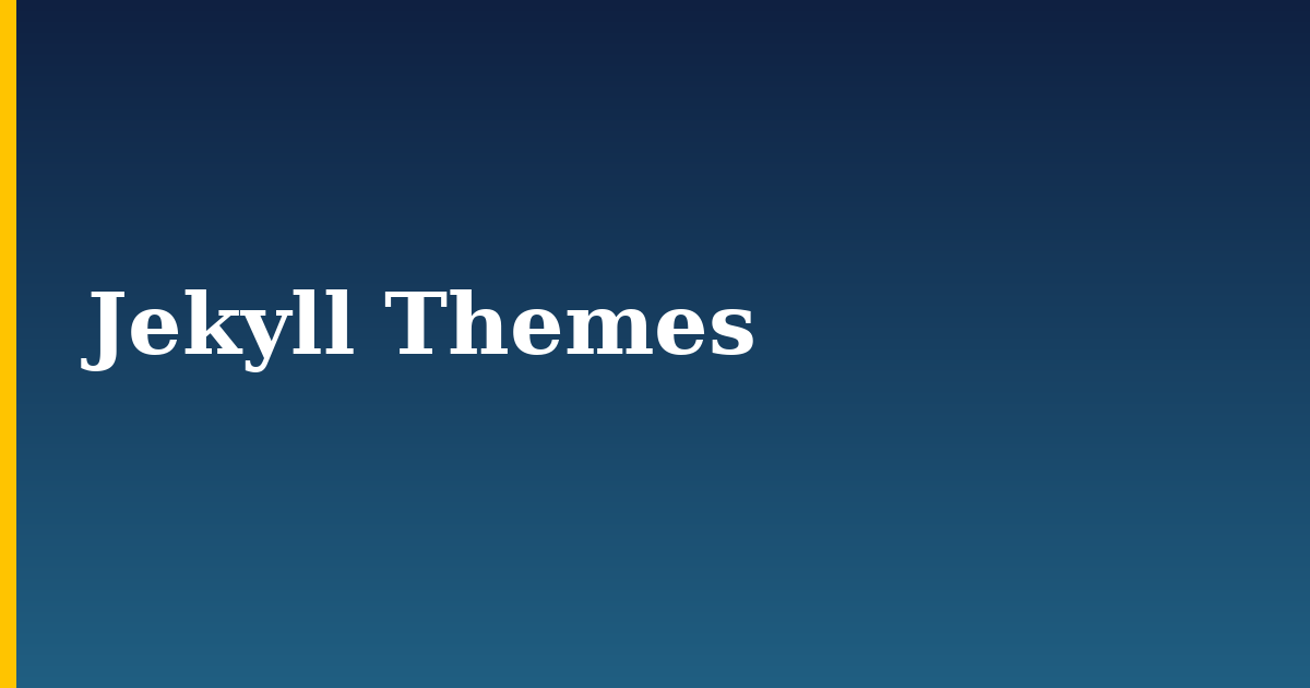 Jekyll Themes