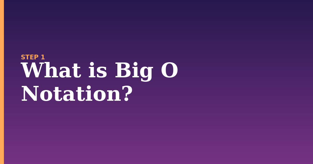 big illustration for: What is Big O Notation?