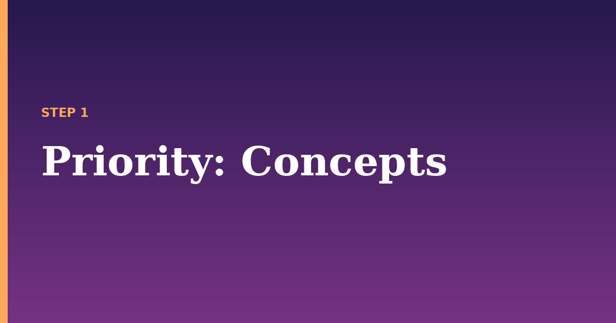 priority illustration for: Concepts