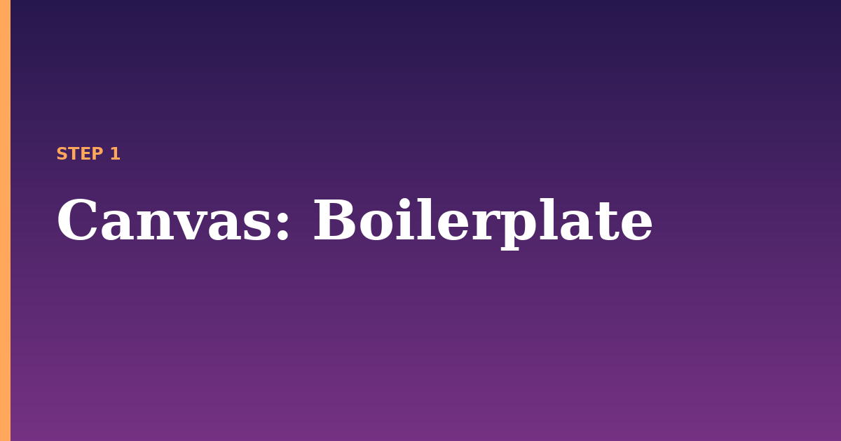 canvas illustration for: Boilerplate